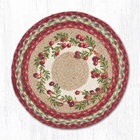 CAPITOL IMPORTING CO 15 in. Cranberries Printed Round Placemat 57-390C
